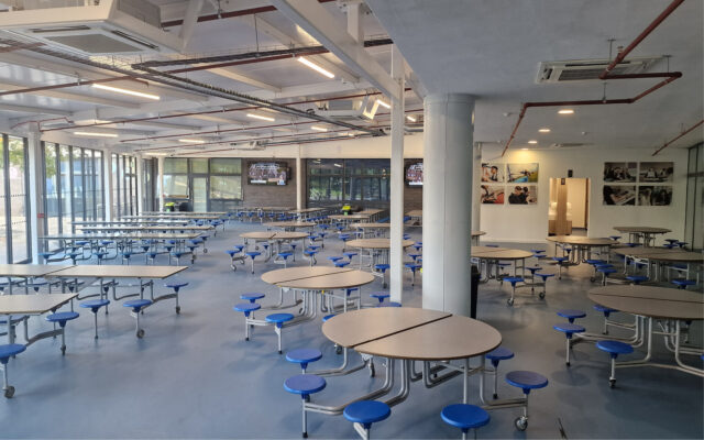 Dining hall at The Regis School