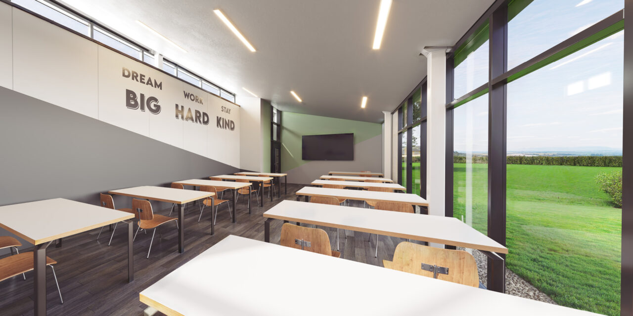 Modern replacement for old mobile classrooms